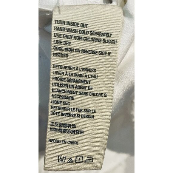 Free People Top Womens Small White Cant Stop Dreaming Oversized Puffy Sleeve - Picture 8 of 9